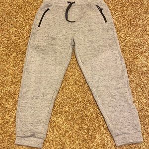 Grey joggers with zip up pockets back and front/large/Brand is ocean current